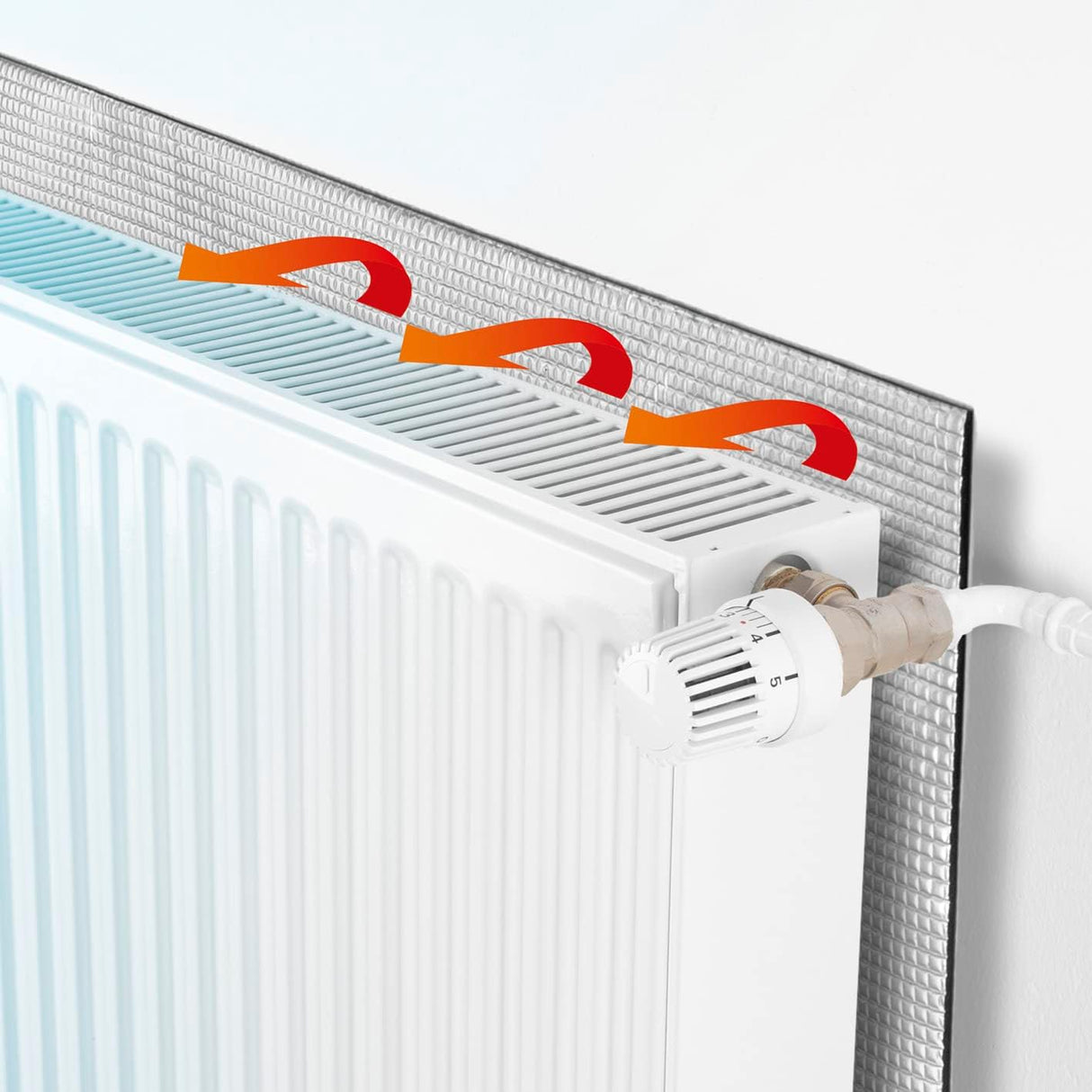 EASYmaxx Wärme-Reflexionsfolie 70x100 cm – Heizkörper Dämmfolie gegen Wärmeverlust