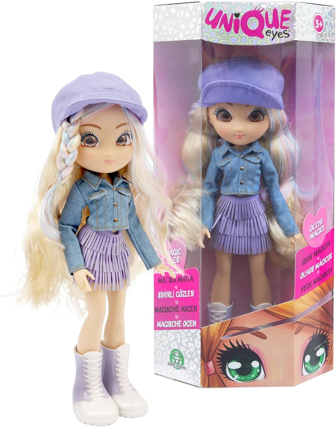Giochi Preziosi Unique Eyes – Fashion-Puppe 25 cm mit Augen, die dem Blick folgen