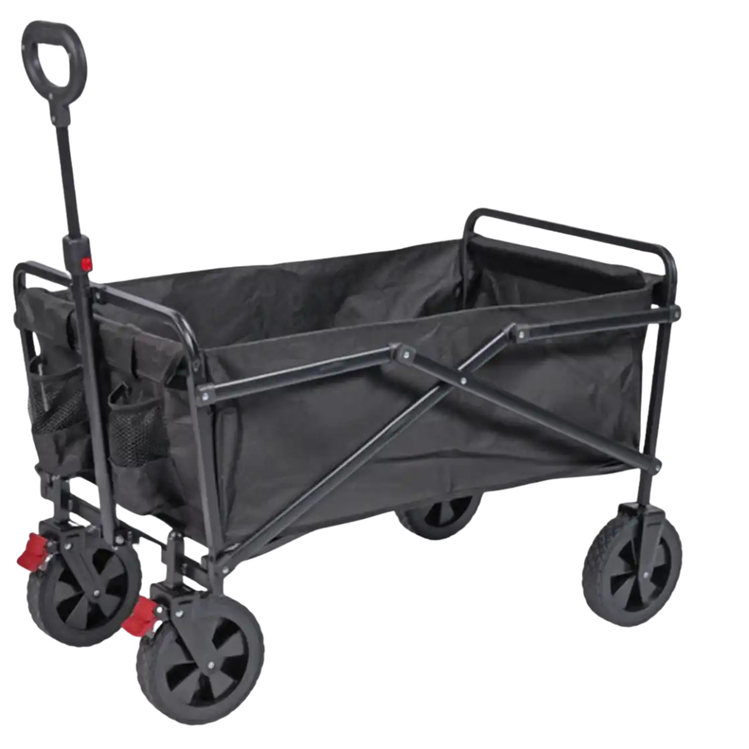 Ayco Bollerwagen faltbar Transportwagen bis 70 kg mit großen Rädern, Bremse