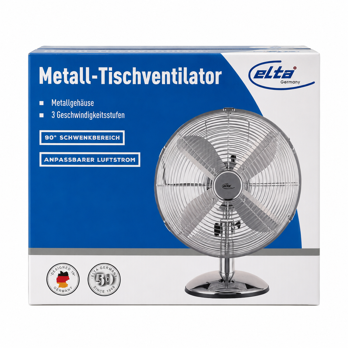Elta TVT-30.2C Retro Style Metall-Tischventilator