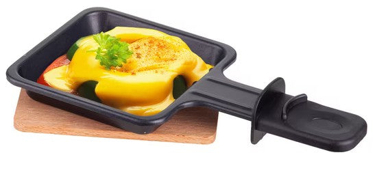 ELTA Raclette Duo 1200W mit Naturstein Grillplatte 8 Pfännchen Thermostat elektrisch