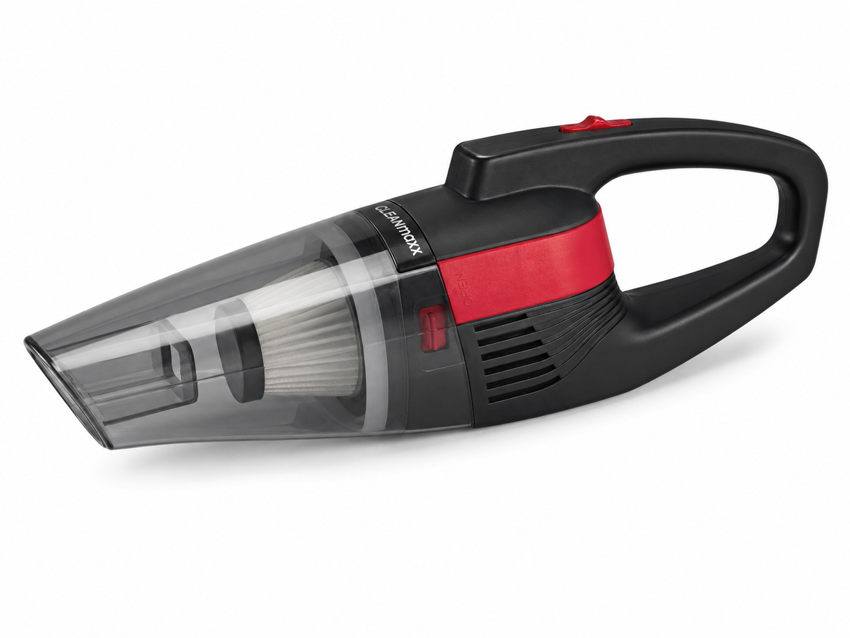 CLEANmaxx Akku-Handstaubsauger kabellos mit 3500 Pa Saugkraft, LED-Beleuchtung, Fugendüse, EPA-Filter 11 und USB-Ladekabel
