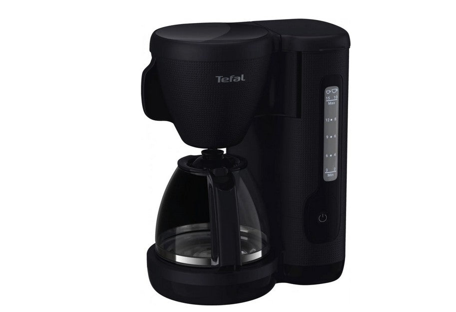 Tefal CM2M08 Morning Filterkaffeemaschine Schwarz 1,25 l Glaskanne