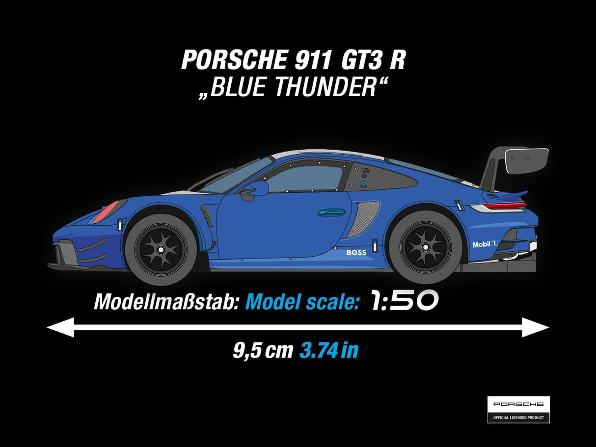 Carrera HYBRID Racing Set Runway Chase mit 2 Porsche 911 GT3 R, App-Steuerung, KI-Unterstützung und 6,09 m Rennstrecke