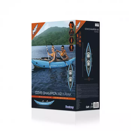 Bestway Hydro-Force Cove Champion X2 Kajak-Set für 2 Personen 331 x 88 x 45 cm