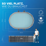Bestway® Power Steel™ Frame Pool Set mit Filterpumpe 305 x 200 x 84 cm, grau, oval