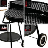 GRILLCHEF by LANDMANN Holzkohlegrillwagen Corso Ø 48,5 cm höhenverstellbar