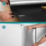 EASYmaxx Wärme-Reflexionsfolie 70x100 cm – Heizkörper Dämmfolie gegen Wärmeverlust