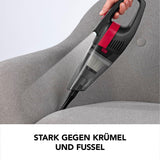 CLEANmaxx Akku-Handstaubsauger kabellos mit 3500 Pa Saugkraft, LED-Beleuchtung, Fugendüse, EPA-Filter 11 und USB-Ladekabel