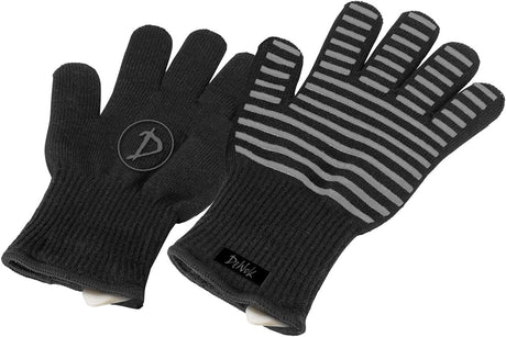 DeWok Grillhandschuhe – Hitzeschutz für sicheren Umgang mit dem Wok | Schwarz/Grau