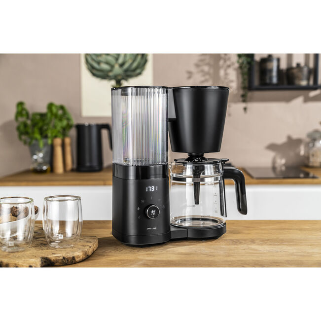 ZWILLING ENFINIGY Filterkaffeemaschine 1,5 L Glaskanne Schwarz