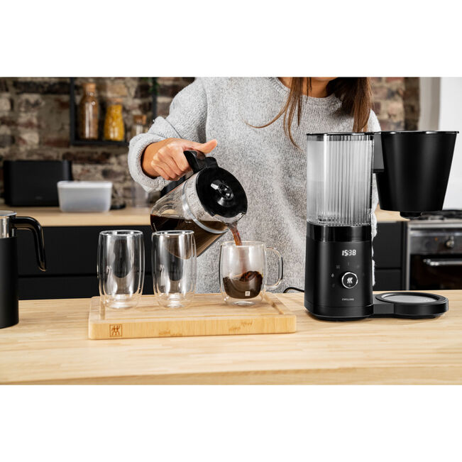 ZWILLING ENFINIGY Filterkaffeemaschine 1,5 L Glaskanne Schwarz