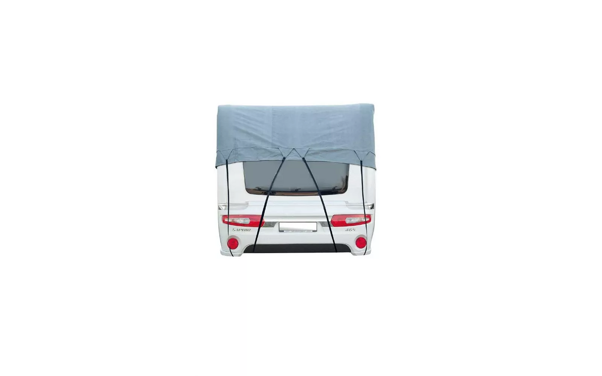 Cartrend Caravan Dachschutzplane für Wohnwagen und Reisemobile, 3 m Breite, atmungsaktiv, UV-stabilisiert, wählbar von 5 bis 8,5 m Länge