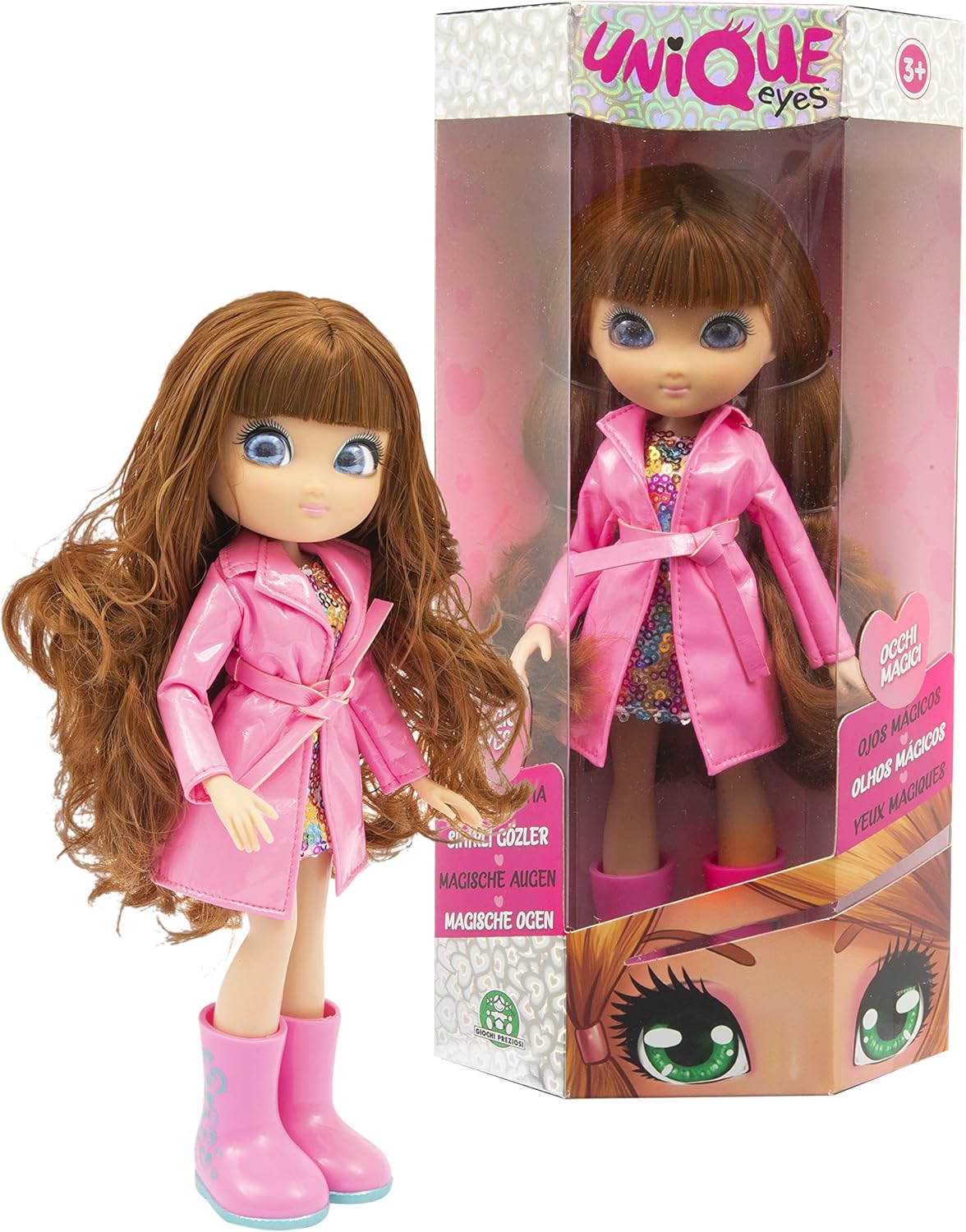 Giochi Preziosi Unique Eyes – Fashion-Puppe 25 cm mit Augen, die dem Blick folgen