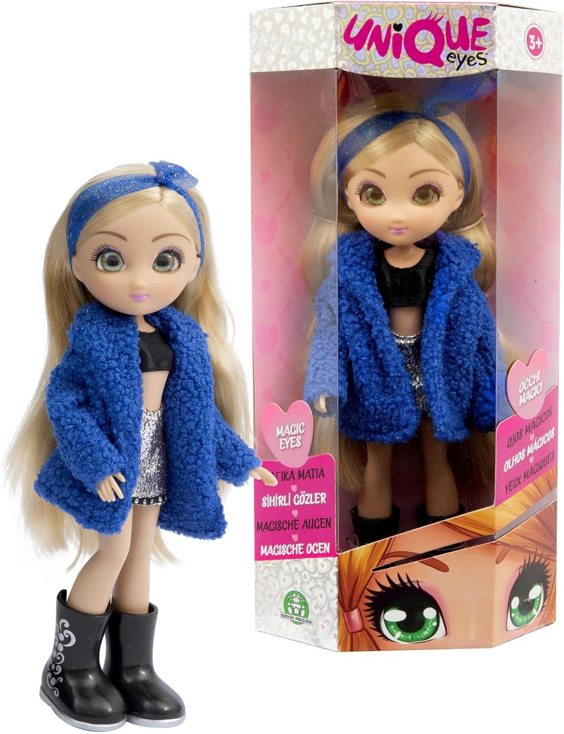 Giochi Preziosi Unique Eyes – Fashion-Puppe 25 cm mit Augen, die dem Blick folgen