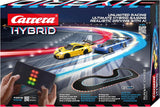 Carrera HYBRID Racing Set Runway Chase mit 2 Porsche 911 GT3 R, App-Steuerung, KI-Unterstützung und 6,09 m Rennstrecke