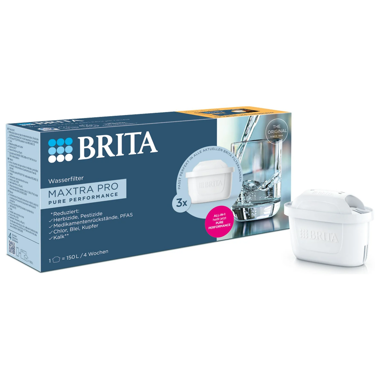 BRITA MAXTRA PRO Pure Performance Wasserfilter Kartuschen 3er Pack