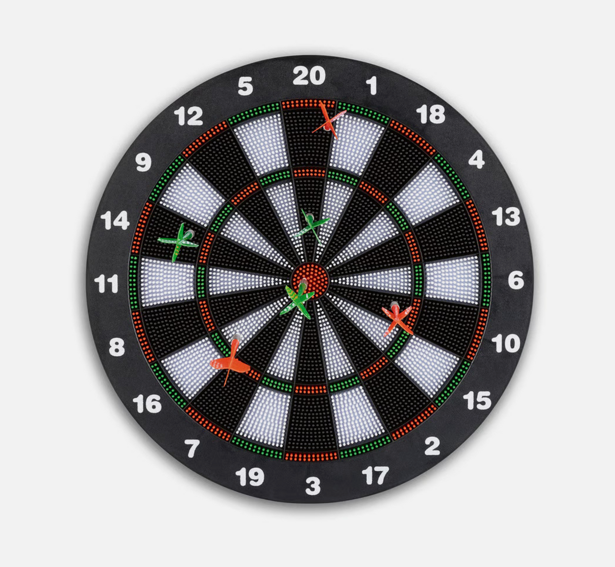 Dartscheibe Dartboard Soft Dart Set Dartspiel mit 6 Pfeilen Kunststoff Tips