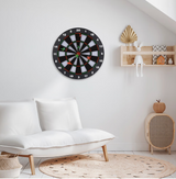 Dartscheibe Dartboard Soft Dart Set Dartspiel mit 6 Pfeilen Kunststoff Tips