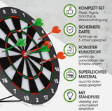 Dartscheibe Dartboard Soft Dart Set Dartspiel mit 6 Pfeilen Kunststoff Tips