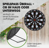 Dartscheibe Dartboard Soft Dart Set Dartspiel mit 6 Pfeilen Kunststoff Tips