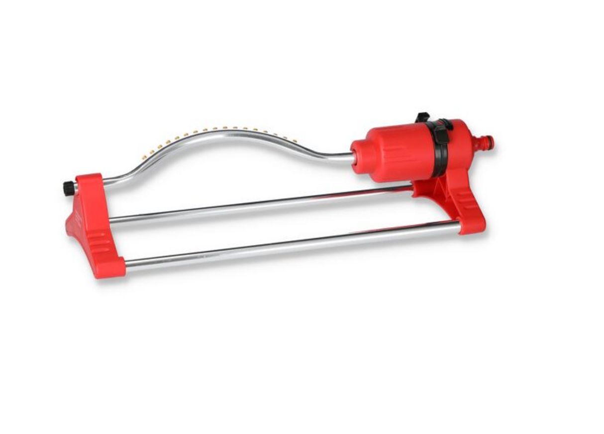 Viereckregner rot/silbern, max. Regnerfläche 350 m² Sprinkler