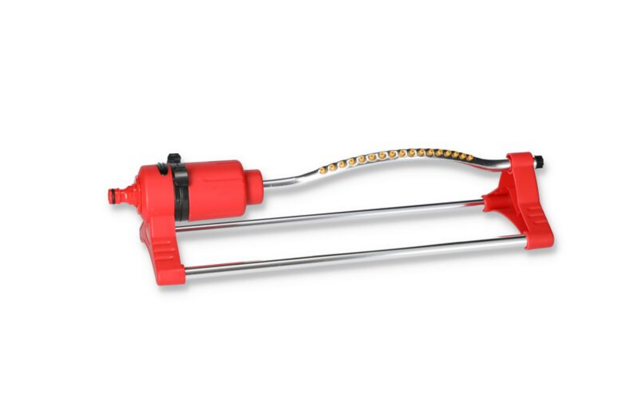 Viereckregner rot/silbern, max. Regnerfläche 350 m² Sprinkler