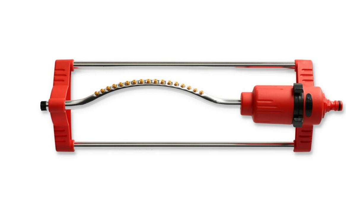 Viereckregner rot/silbern, max. Regnerfläche 350 m² Sprinkler