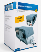 Cartrend Caravan Dachschutzplane für Wohnwagen und Reisemobile, 3 m Breite, atmungsaktiv, UV-stabilisiert, wählbar von 5 bis 8,5 m Länge
