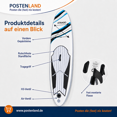 Stand Up Paddle I-SUB 290 Penguin