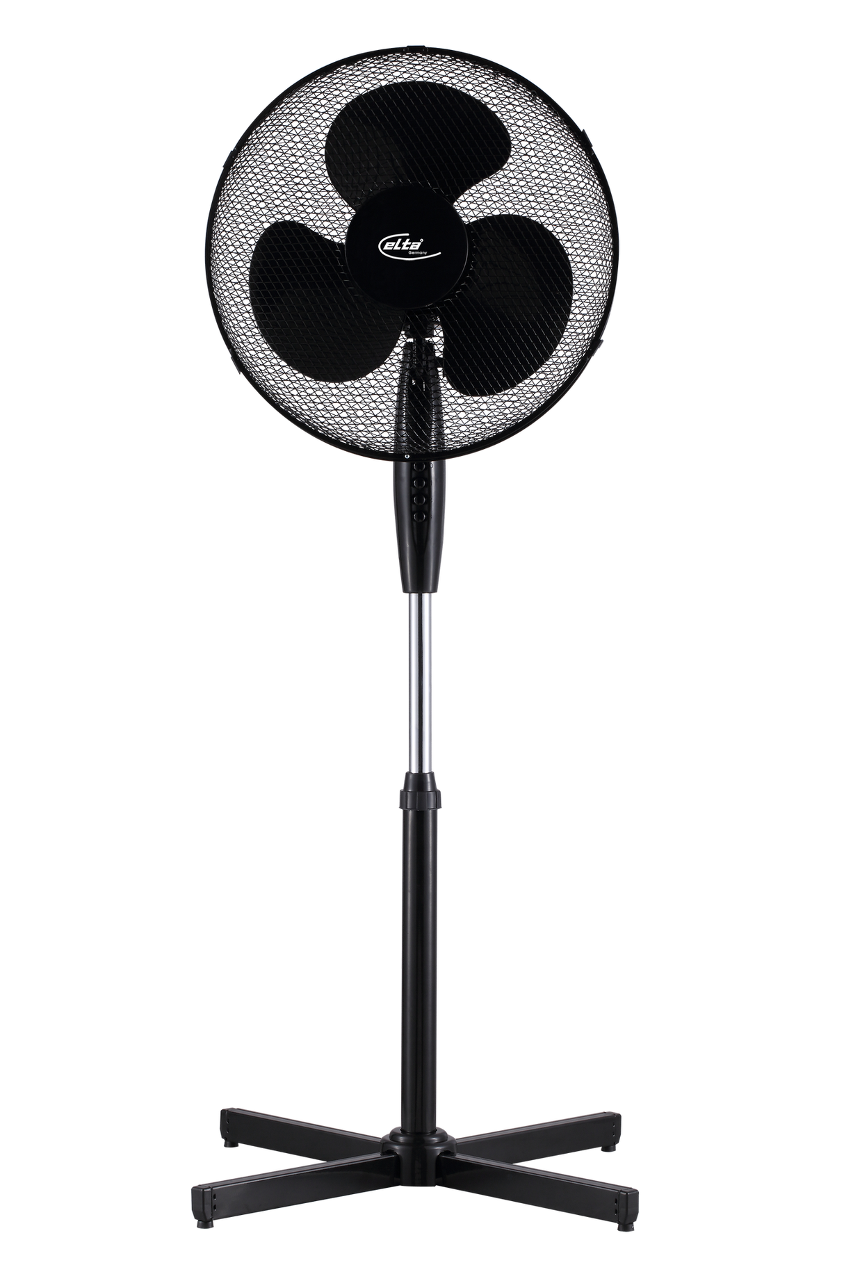 Elta Standventilator SVT-40.5b schwarz, 40 cm, 45 W, 3 Geschwindigkeitsstufen, 90° Oszillation und höhenverstellbar bis ca. 1,22 m