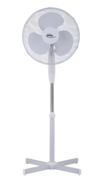 Elta Standventilator SVT-40.5w weiß, 40 cm, 45 W, 3 Geschwindigkeitsstufen, 90° Oszillation und Höhenverstellung bis ca. 1,22 m