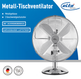 Elta TVT-30.2C Retro Style Metall-Tischventilator