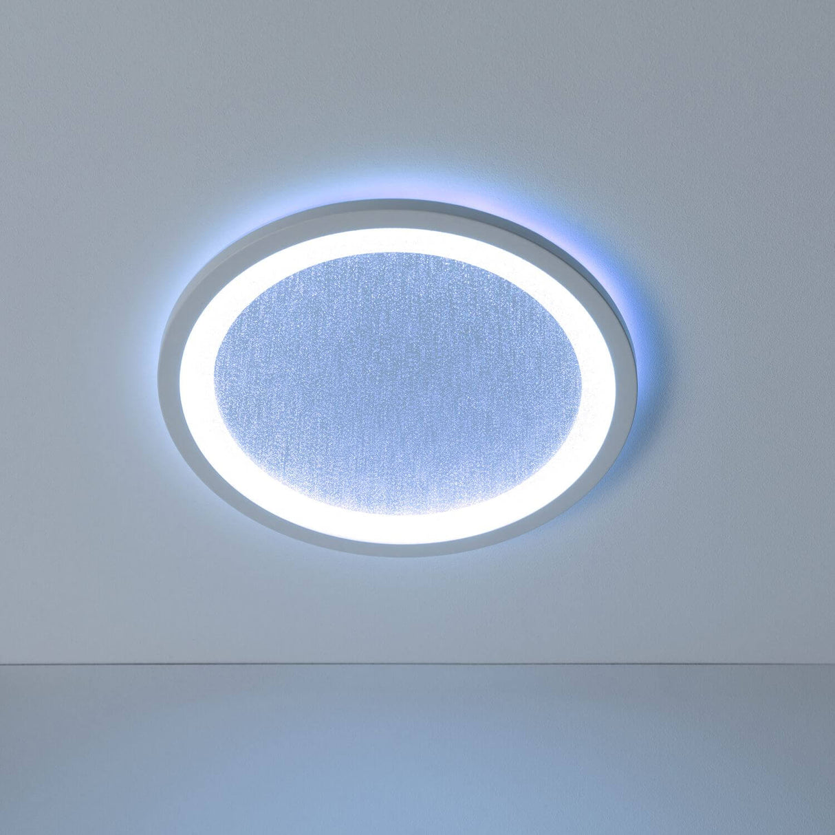 Brilliant Tanida LED Aufbaupaneel 22W – Deckenleuchte mit Glitzereffekt, Nachtlicht & Memory Funktion G98936/05