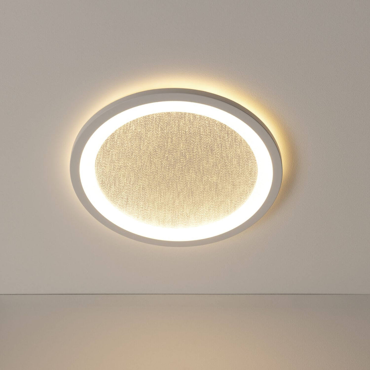 Brilliant Tanida LED Aufbaupaneel 22W – Deckenleuchte mit Glitzereffekt, Nachtlicht & Memory Funktion G98936/05