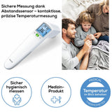 Beurer FT 100 kontaktloses Infrarot-Fieberthermometer für Stirn, Objekt- und Raumtemperatur