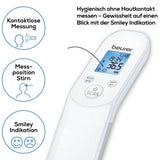 Beurer FT 85 kontaktloses Infrarot-Fieberthermometer für Stirn, Objekt- und Raumtemperatur