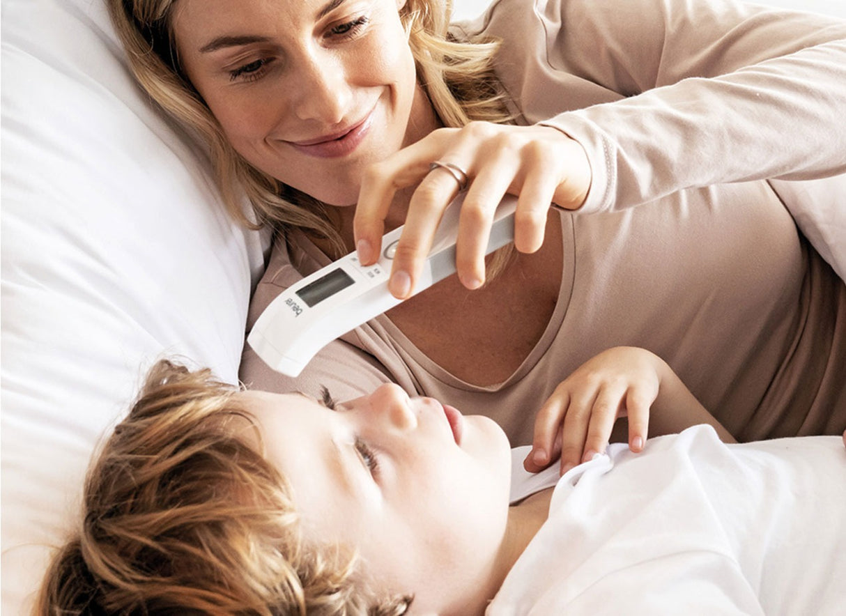 Beurer FT 85 kontaktloses Infrarot-Fieberthermometer für Stirn, Objekt- und Raumtemperatur