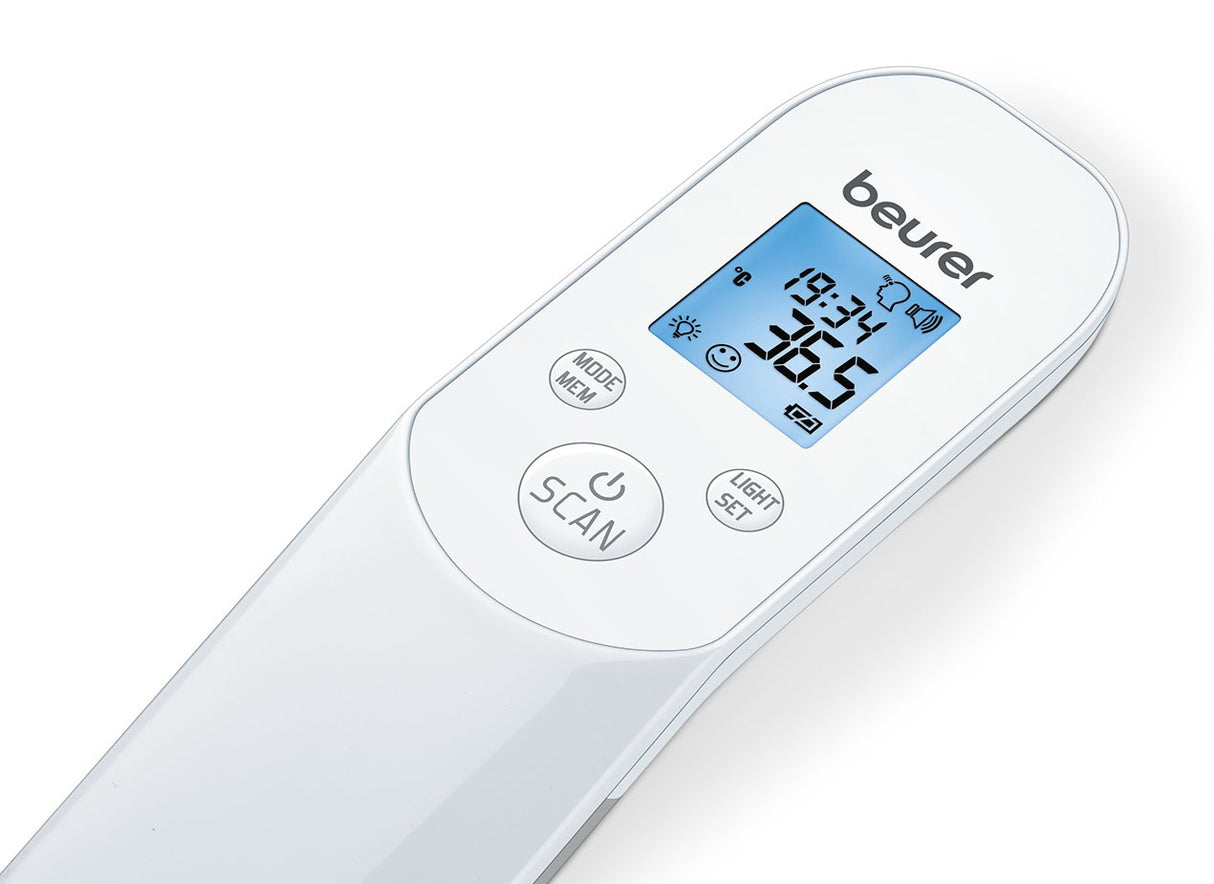 Beurer FT 85 kontaktloses Infrarot-Fieberthermometer für Stirn, Objekt- und Raumtemperatur