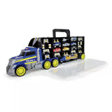 Dickie Toys Polizei Truck 42 tlg Set mit 9 Autos & Zubehör Transportkoffer ab 3 Jahre